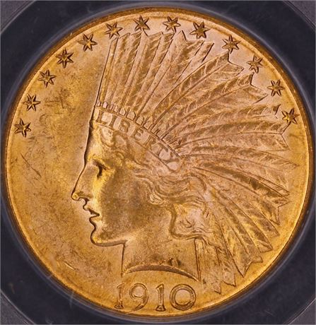 1910-D $10 PCGS MS63 OGH